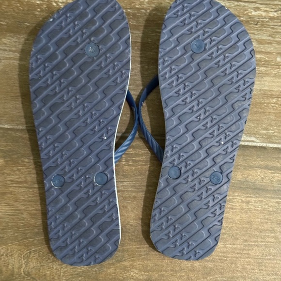 Vineyard Vines Blue Strap Nautical Flip Flops - Picture 5 of 7